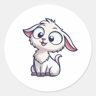 Autocollant d'animal de dessin animé mignon