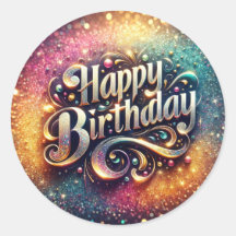 Autocollant d'anniversaire