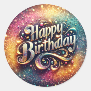 Autocollant d'anniversaire
