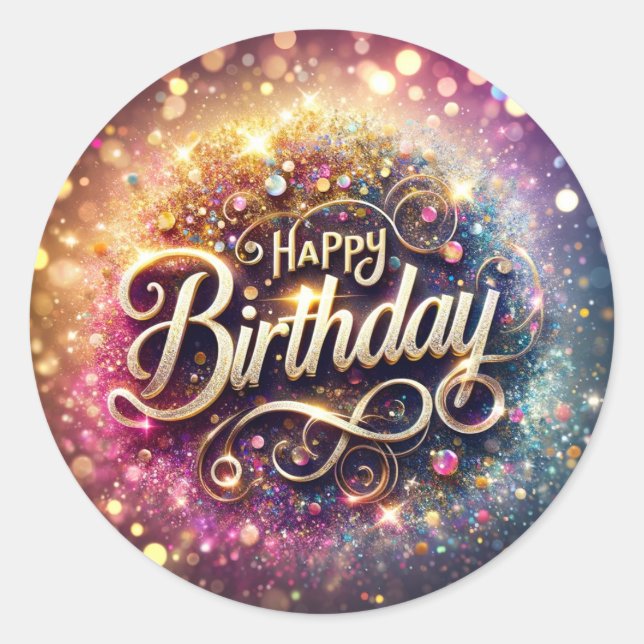 Autocollant d'anniversaire (Devant)