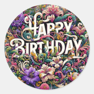 Autocollant d'anniversaire