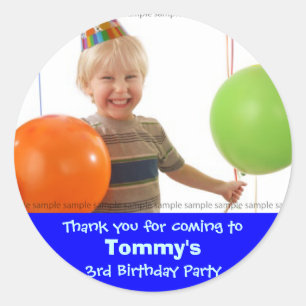 Autocollant d'anniversaire personnalisé : annivers