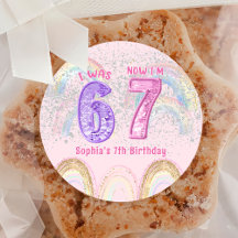 Autocollant d'anniversaire Six Sept 67