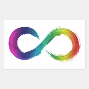 Autocollant d'arc-en-ciel de Neurodiversity