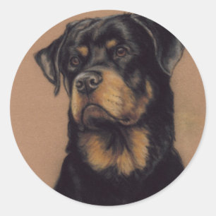 Autocollant d'art de chien de "rottweiler"