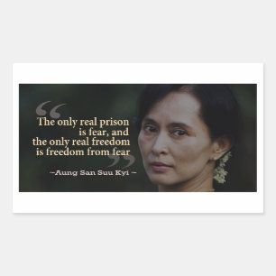 Autocollant d'Aung San Suu Kyi