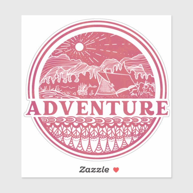 Autocollant d'aventure (Feuille)