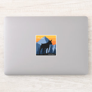 Autocollant d'aventure Rat terrier
