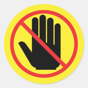 autocollant d'avertissement