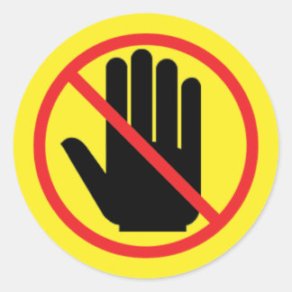 autocollant d'avertissement