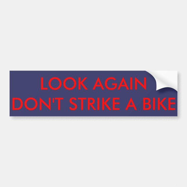 Autocollant d'avertissement de vélo pour des (Devant)
