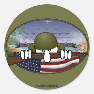 Autocollant de 2ÈME GUERRE MONDIALE Kilroy