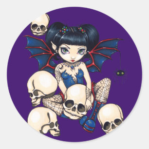 Autocollant de "araignées et de crânes"