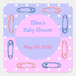 Autocollant de Baby shower de couche personnalisée