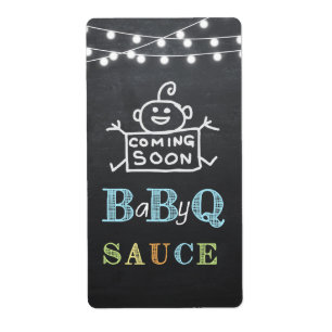 autocollant de baby shower de la sauce à babyq/BB