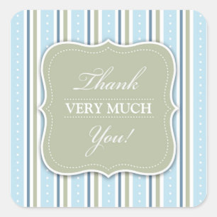Autocollant de baby shower de Merci