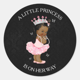 Autocollant de Baby shower pour fille de princesse