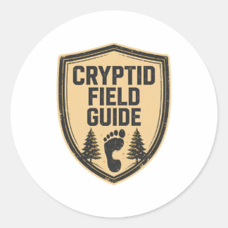 Autocollant de badge Guide de terrain des cryptide