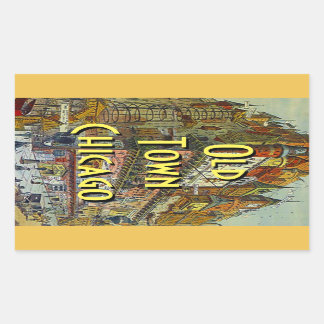 Autocollant de bagage pour Vintage voyage Old Town