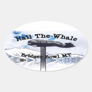 Autocollant de baleine de cuvette de Bridger