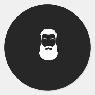 Autocollant de barbe blanche