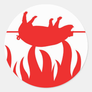 Autocollant de BBQ de rôti de porc