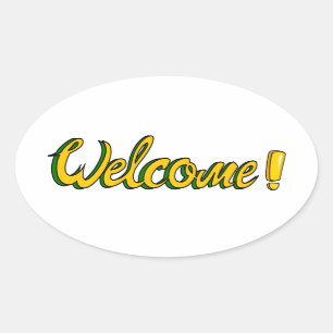 autocollant de bienvenue