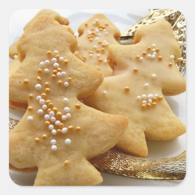 Autocollant de biscuits à sucre de Noël (Devant)