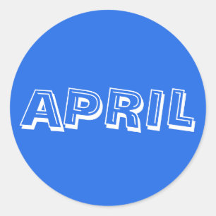 Autocollant de bleu royal de soupe à alphabet