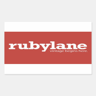 Autocollant de bloc de couleur Ruby Lane