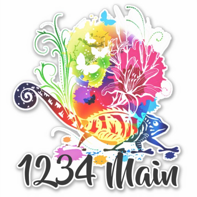 autocollant de boîte aux lettres Lizard (Devant)