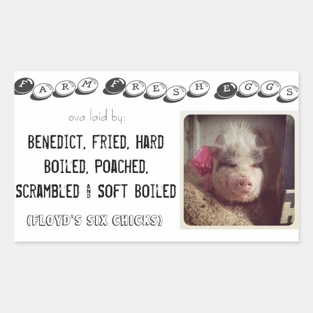 autocollant de boîte d'oeuf (Devant)