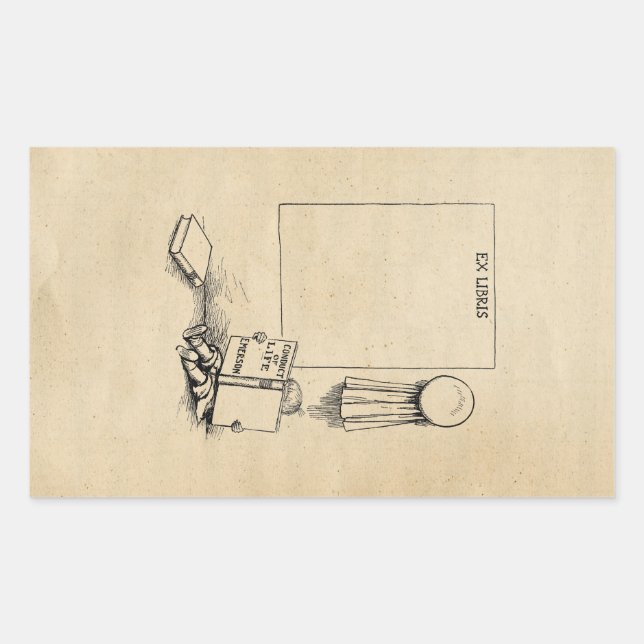 Autocollant de boîte Outcault "Ex Libris" (Devant)