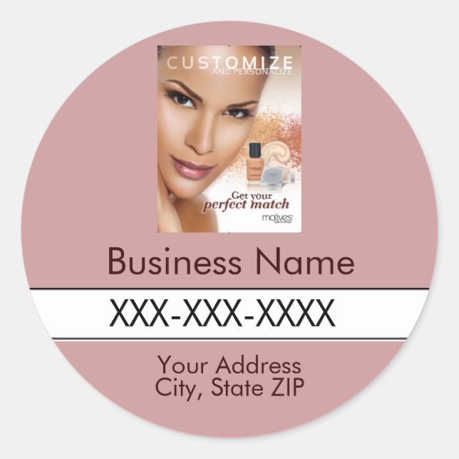 Autocollant de bouteille de mélange personnalisé (Devant)