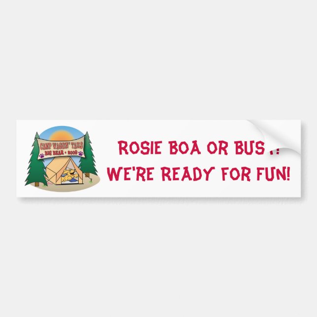 Autocollant de Bumer de boa de Rosie (Devant)