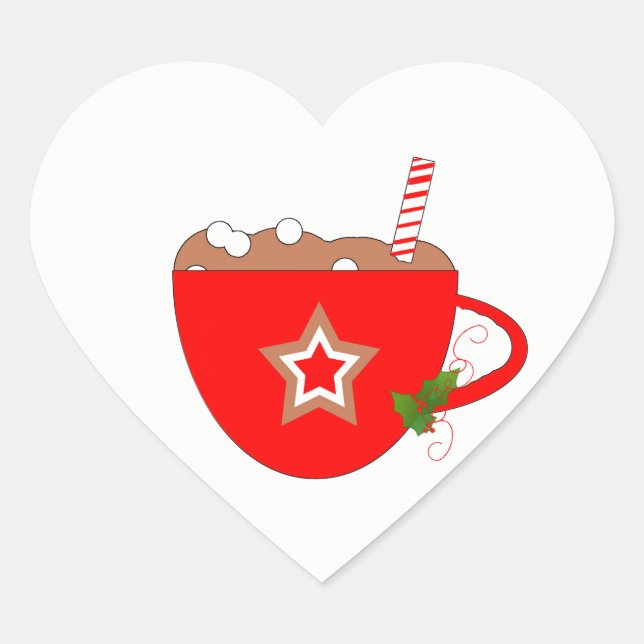Autocollant de cacao de Noël (Devant)