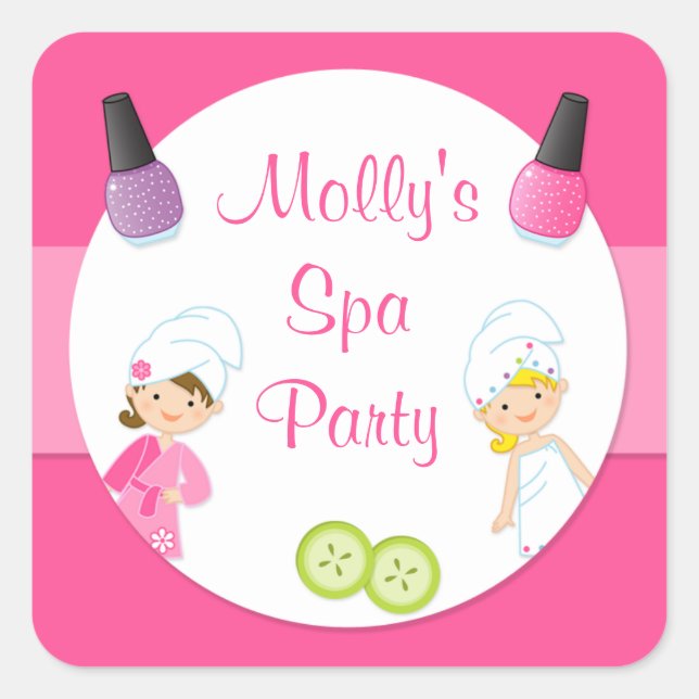 Autocollant de cadeau de spa (Devant)