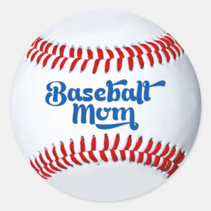 Autocollant de cadeau pour maman de baseball
