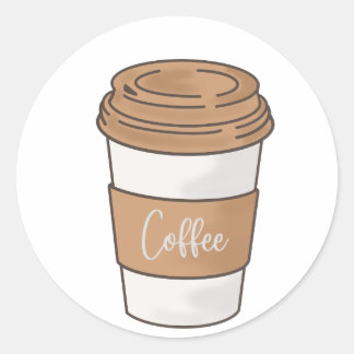 Autocollant de café