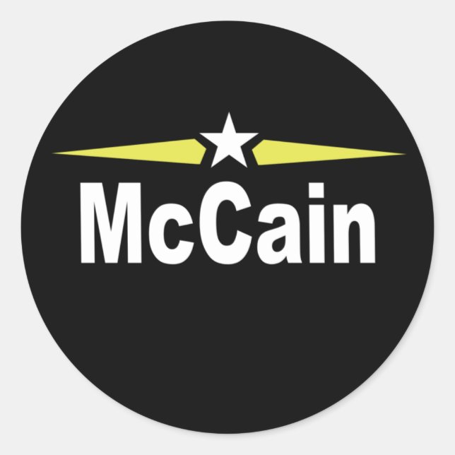 autocollant de campagne Mccain (Devant)