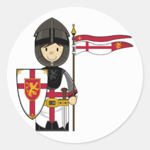 Autocollant de cavalier médiéval