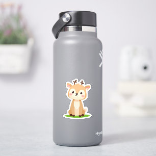 Autocollant de cerf mignon Kawaii