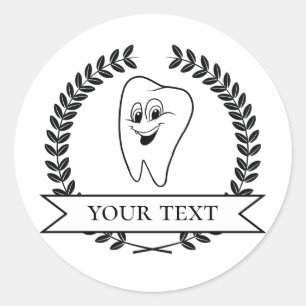 Autocollant de certificat de dent pour les patient