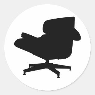 Autocollant de chaise longue d'Eames
