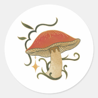 Autocollant de champignon magique