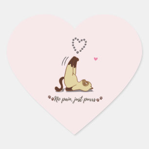 Autocollant de chat adorable qui s'étire pour les 
