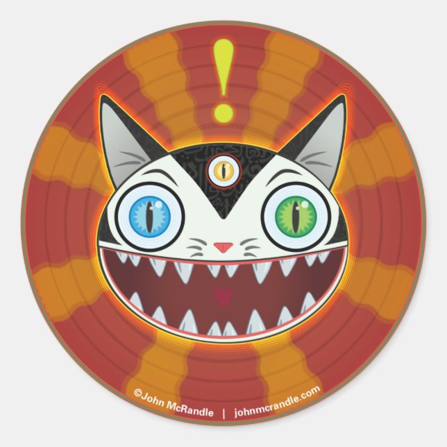 Autocollant de chat de cirque (Devant)