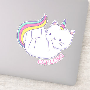 Autocollant de chat licorne mignon Caticorn