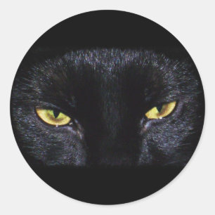 Autocollant de chat noir de Halloween