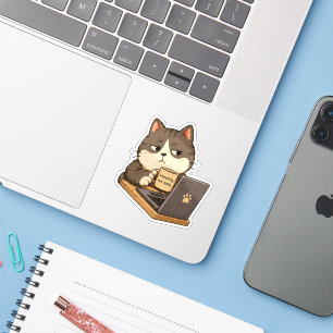 Autocollant de chat pas vraiment intéressant